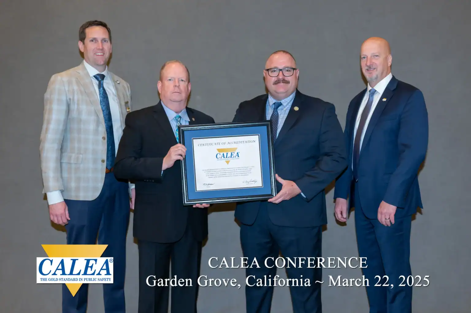 CHS Law Enforcement with Certificate of Accreditation